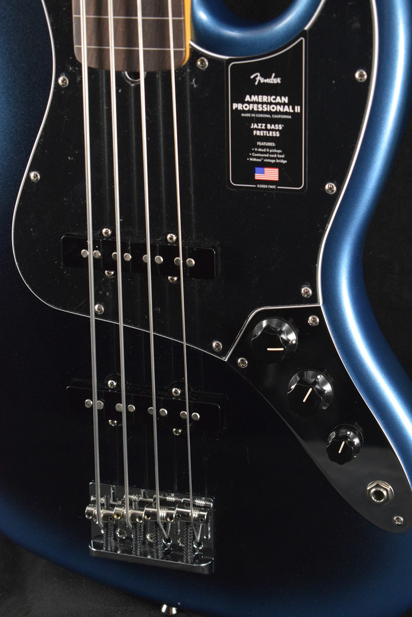 Fender American Professional II Jazz Bass Fretless Dark Night Rosewood Fingerboard