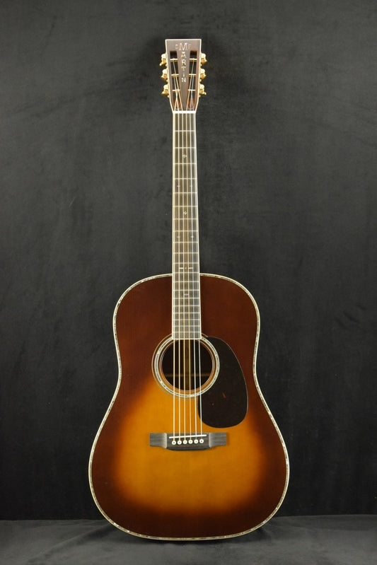 Martin Custom Shop Dreadnought 12-Fret Adirondack Spruce Ziricote 1933 Ambertone Teardrop Burst