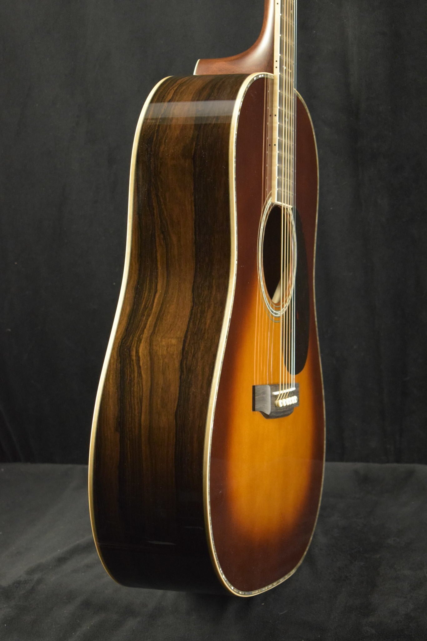Martin Custom Shop Dreadnought 12-Fret Adirondack Spruce Ziricote 1933 Ambertone Teardrop Burst