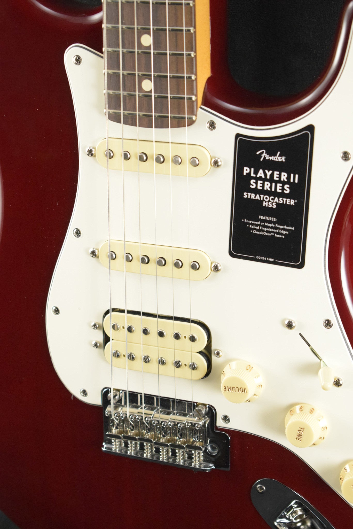 Fender Player II Stratocaster HSS Transparent Cherry Burst Rosewood Fingerboard