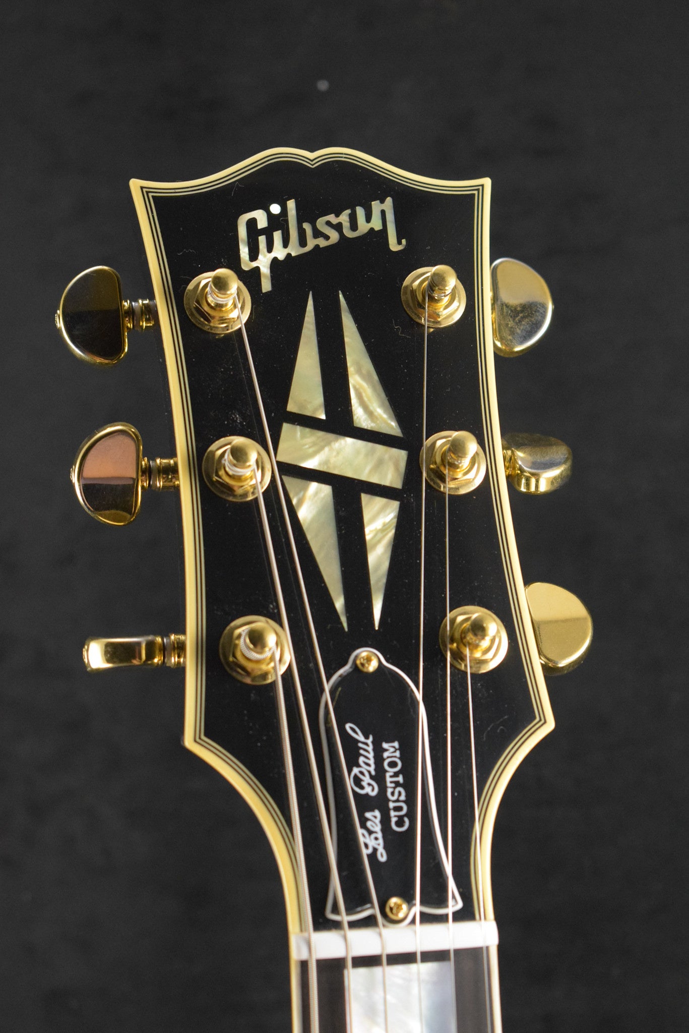 Gibson Custom Shop Les Paul Custom Chambered Body Slim Neck 3 Pickup Ebony VOS GH