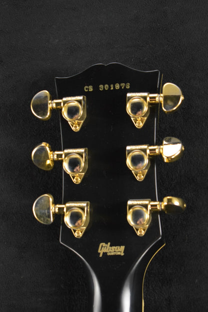 Gibson Custom Shop Les Paul Custom Chambered Body Slim Neck 3 Pickup Ebony VOS GH