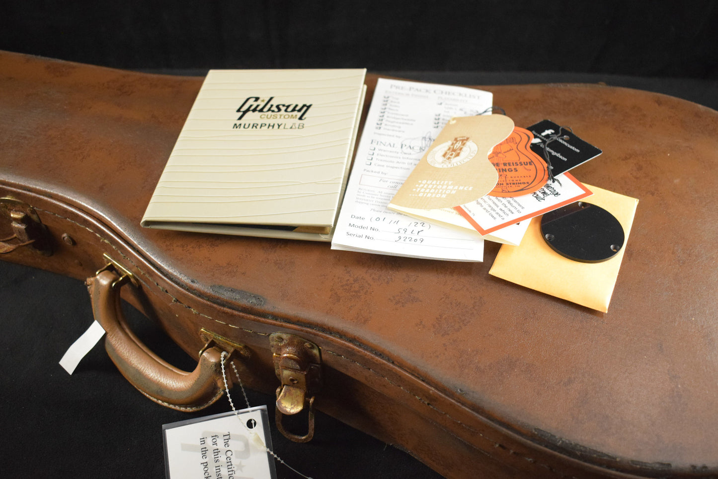 Gibson Murphy Lab 1959 Les Paul Standard Bourbon Burst Ultra Heavy Aged - Fuller's Exclusive