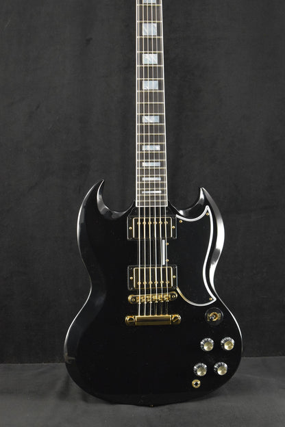 Gibson Custom Shop SG Custom 2-Pickup w/ Ebony Fingerboard Gloss Ebony
