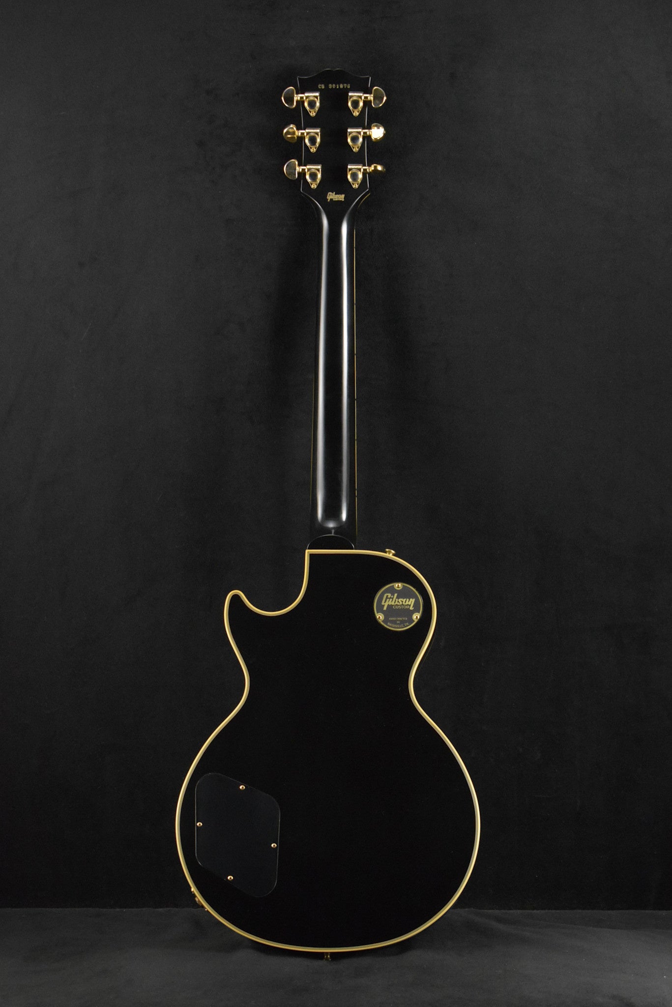 Gibson Custom Shop Les Paul Custom Chambered Body Slim Neck 3 Pickup Ebony VOS GH