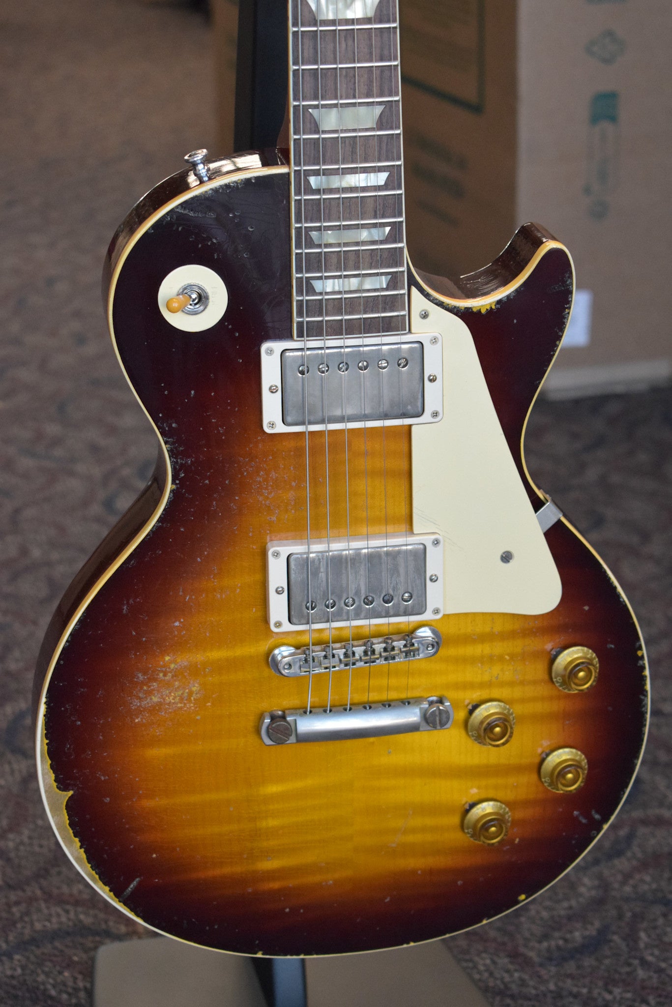 Gibson Murphy Lab 1959 Les Paul Standard Bourbon Burst Ultra Heavy Aged - Fuller's Exclusive