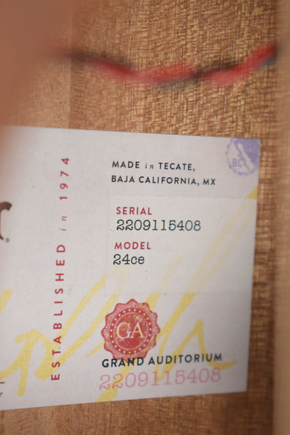 Taylor 24ce Mahogany Top Natural