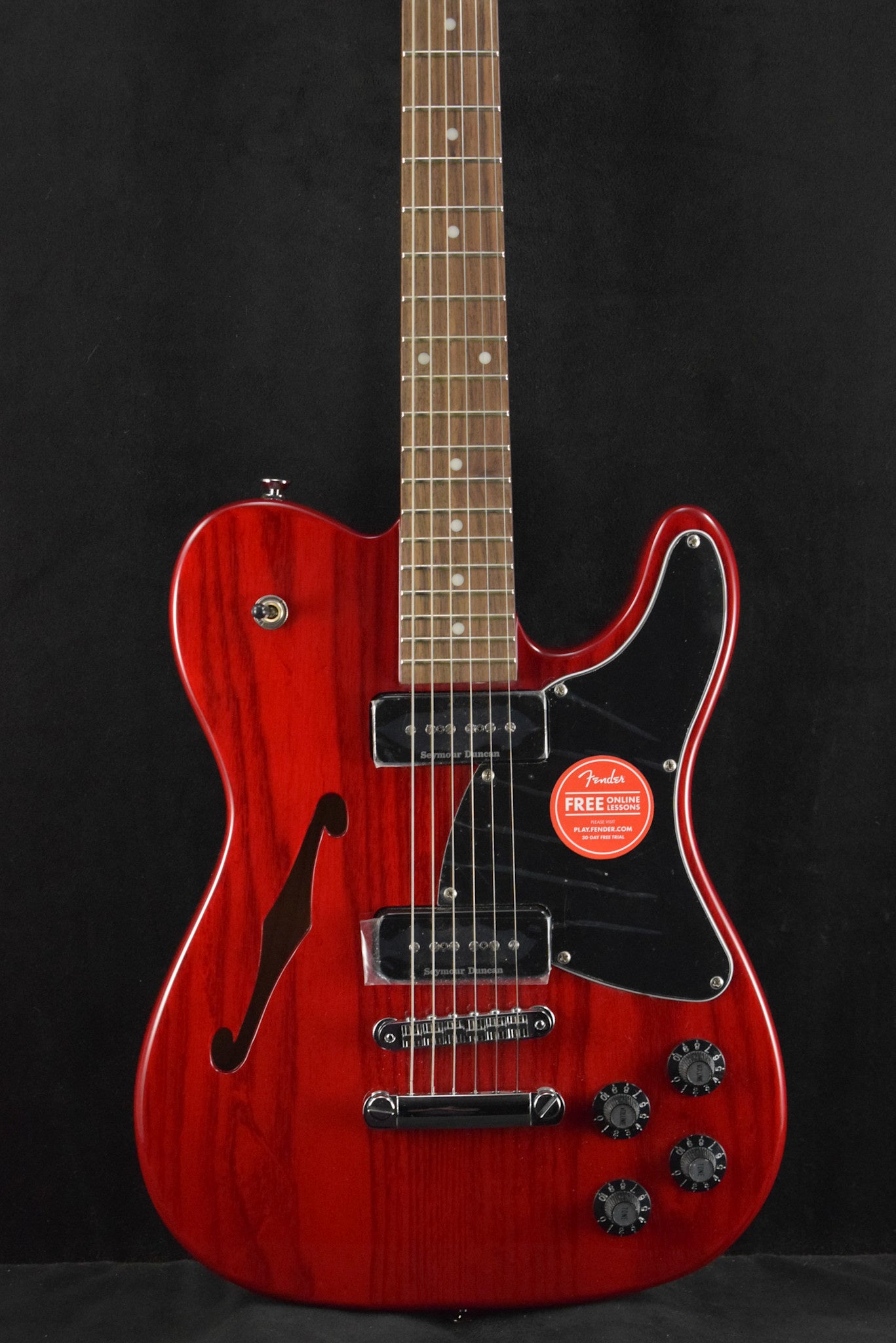 Fender Jim Adkins JA-90 Telecaster Thinline Crimson Red Transparent