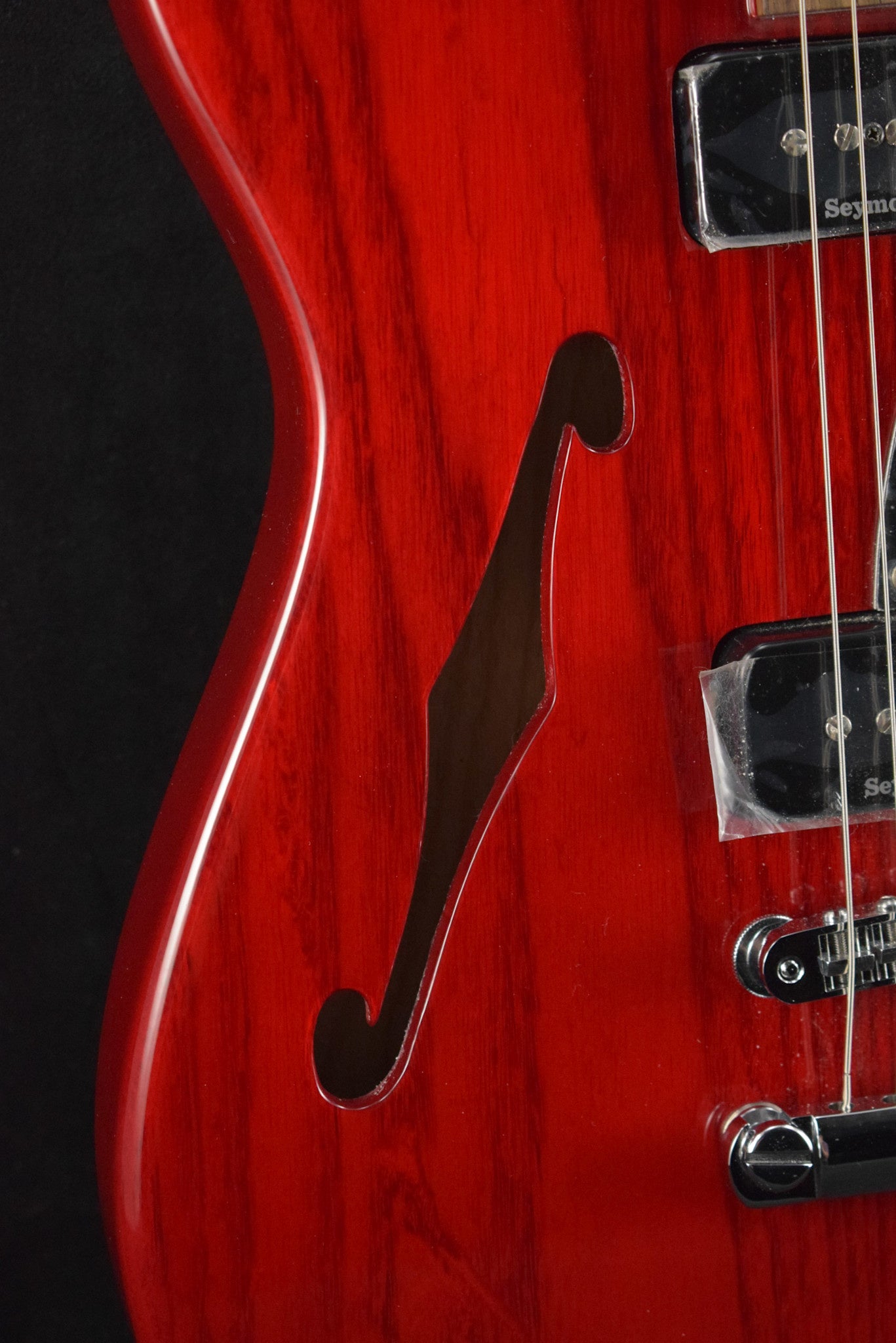 Fender Jim Adkins JA-90 Telecaster Thinline Crimson Red Transparent