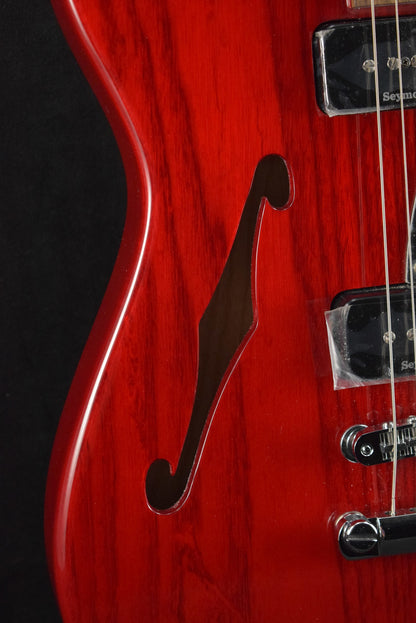 Fender Jim Adkins JA-90 Telecaster Thinline Crimson Red Transparent