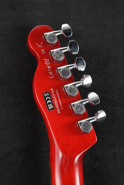 Fender Jim Adkins JA-90 Telecaster Thinline Crimson Red Transparent