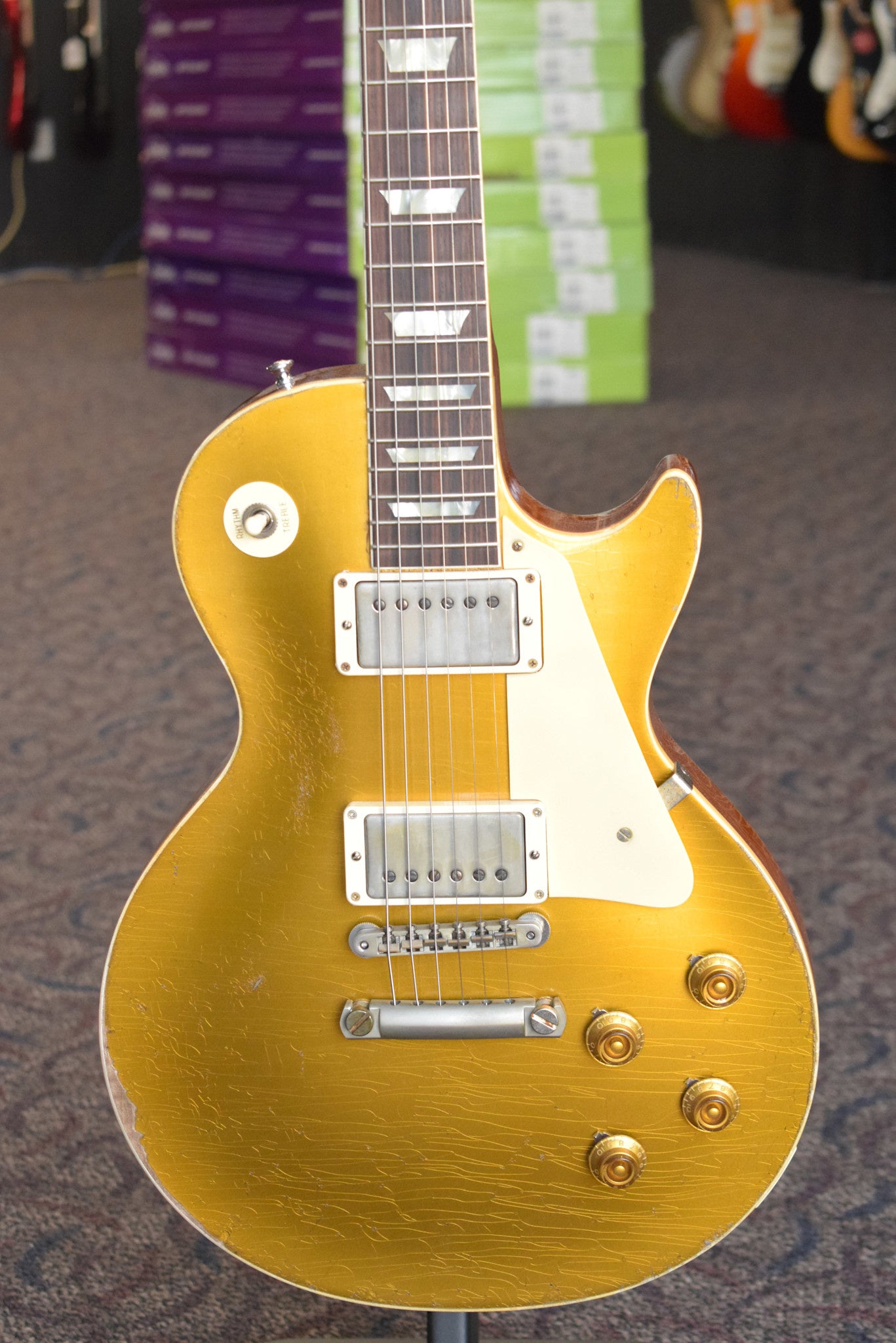 Gibson Murphy Lab 1957 Les Paul Goldtop Ultra Heavy Aged - Double