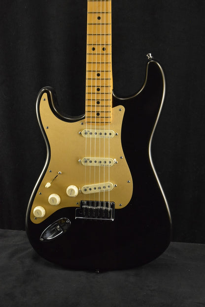 Fender American Ultra Stratocaster Left-Hand Maple Fingerboard Texas Tea
