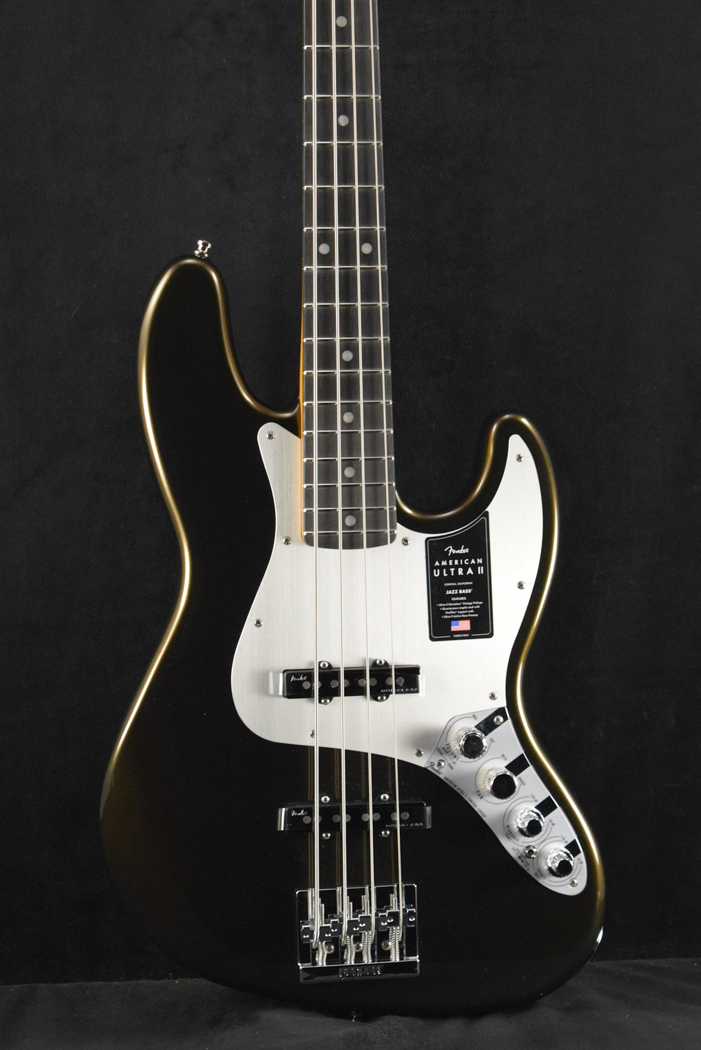 Fender American Ultra II Jazz Bass Texas Tea Ebony Fingerboard