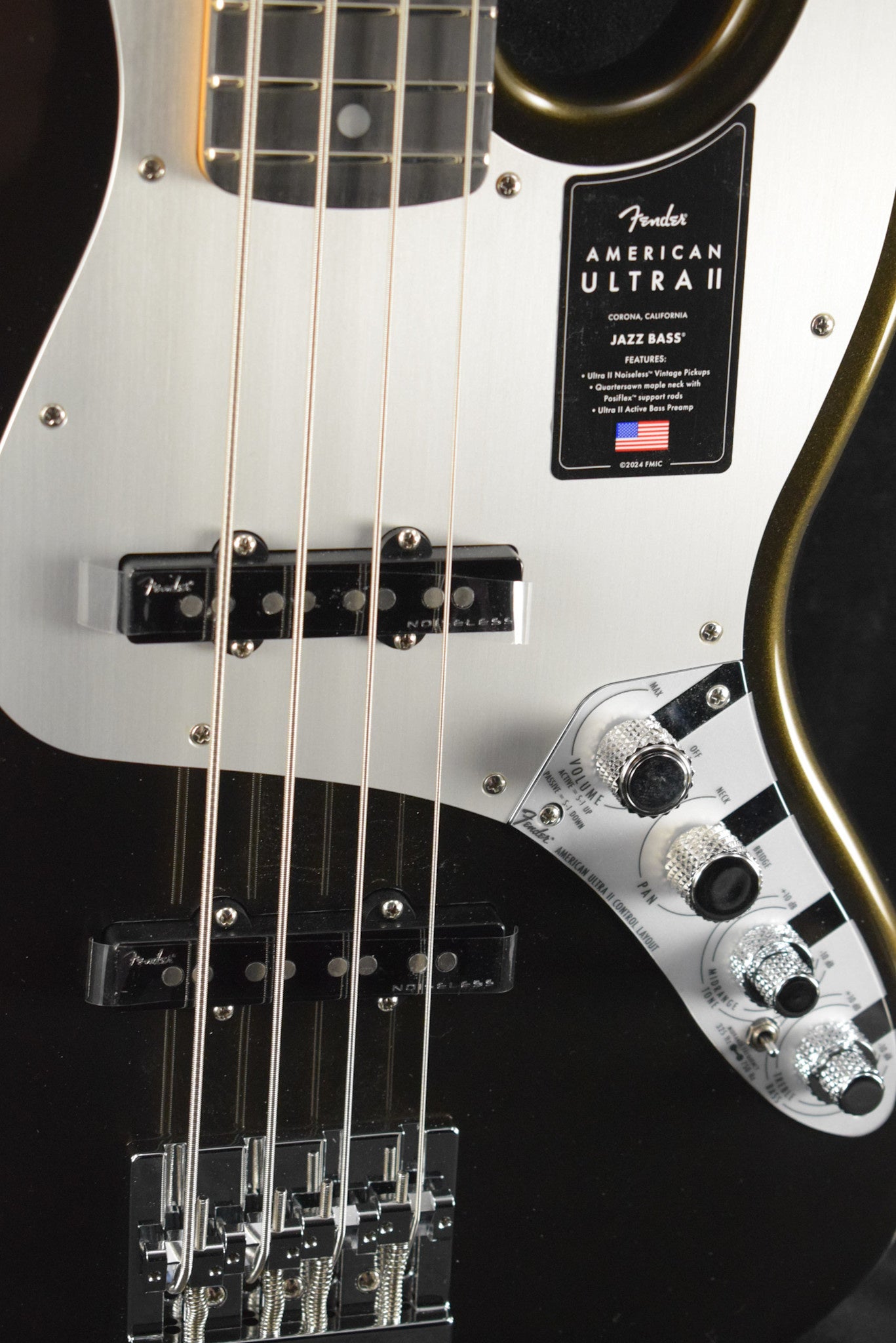 Fender American Ultra II Jazz Bass Texas Tea Ebony Fingerboard