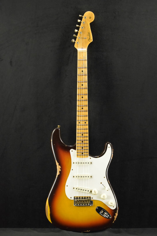 Fender Tomatillo Stratocaster III Relic - Faded Aged Chocolate 2 Color Sunburst