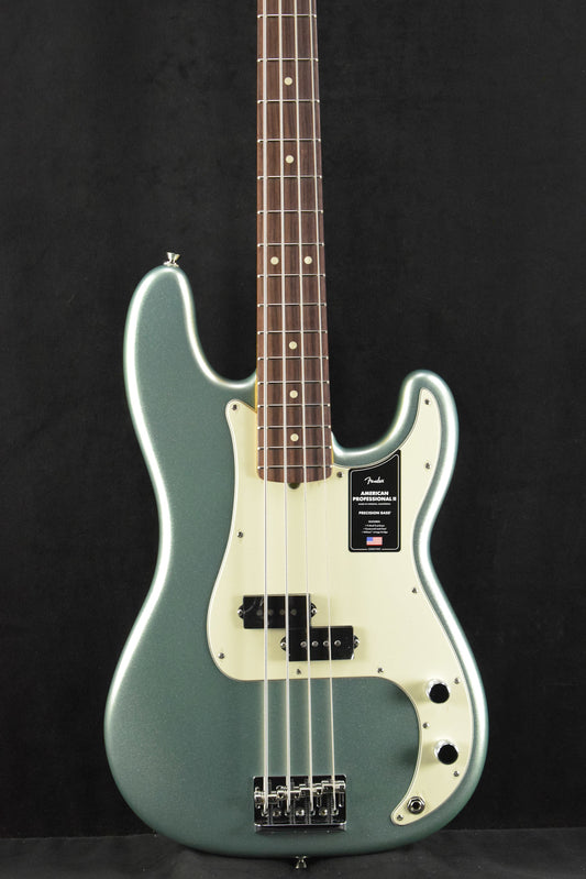 Fender American Professional II Precision Bass Mystic Surf Green Rosewood Fingerboard