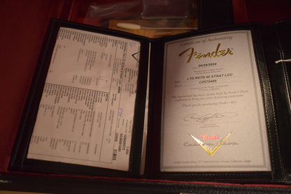 Fender Limited Edition Roasted '65 Strat DLX Closet Classic - Aged Burgundy Mist Metallic