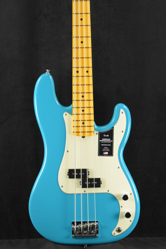 Fender American Professional II Precision Bass Miami Blue Maple Fingerboard
