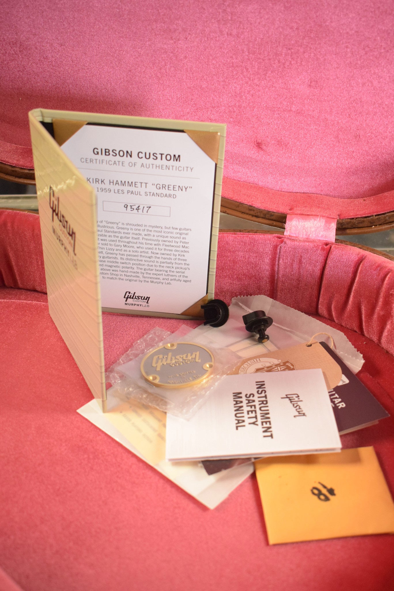 Gibson Murphy Lab Kirk Hammett "Greeny" 1959 Les Paul Standard Indian Rosewood Greeny Burst Ultra Heavy Aged