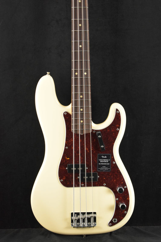 Fender Vintera II '60s Precision Bass Olympic White Rosewood Fingerboard