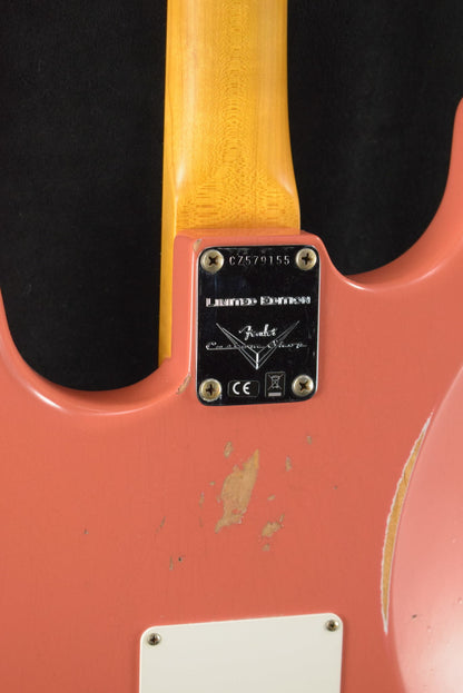 Fender Limited Edition '60 Stratocaster Relic - Faded Aged Tahitian Coral 3A Rosewood Fingerboard