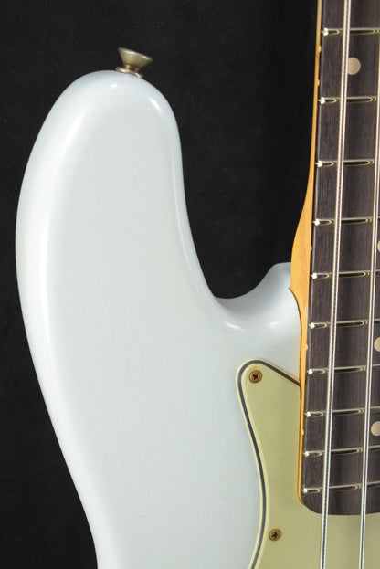 Fender Custom Shop Limited '64 Jazz Bass Journeyman Relic - Super Faded Aged Sonic Blue
