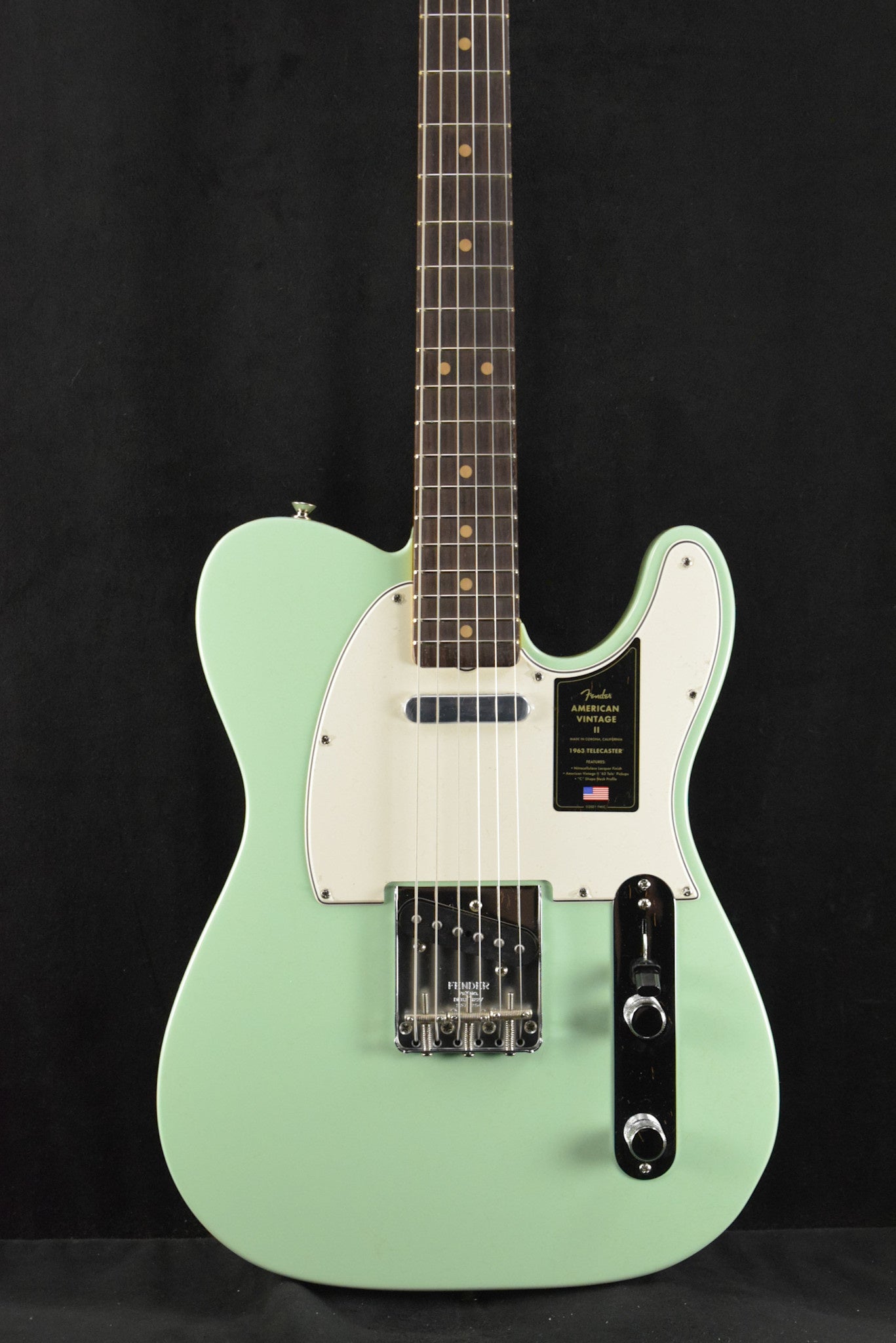 Fender American Vintage II 1963 Telecaster Surf Green Rosewood Fingerboard