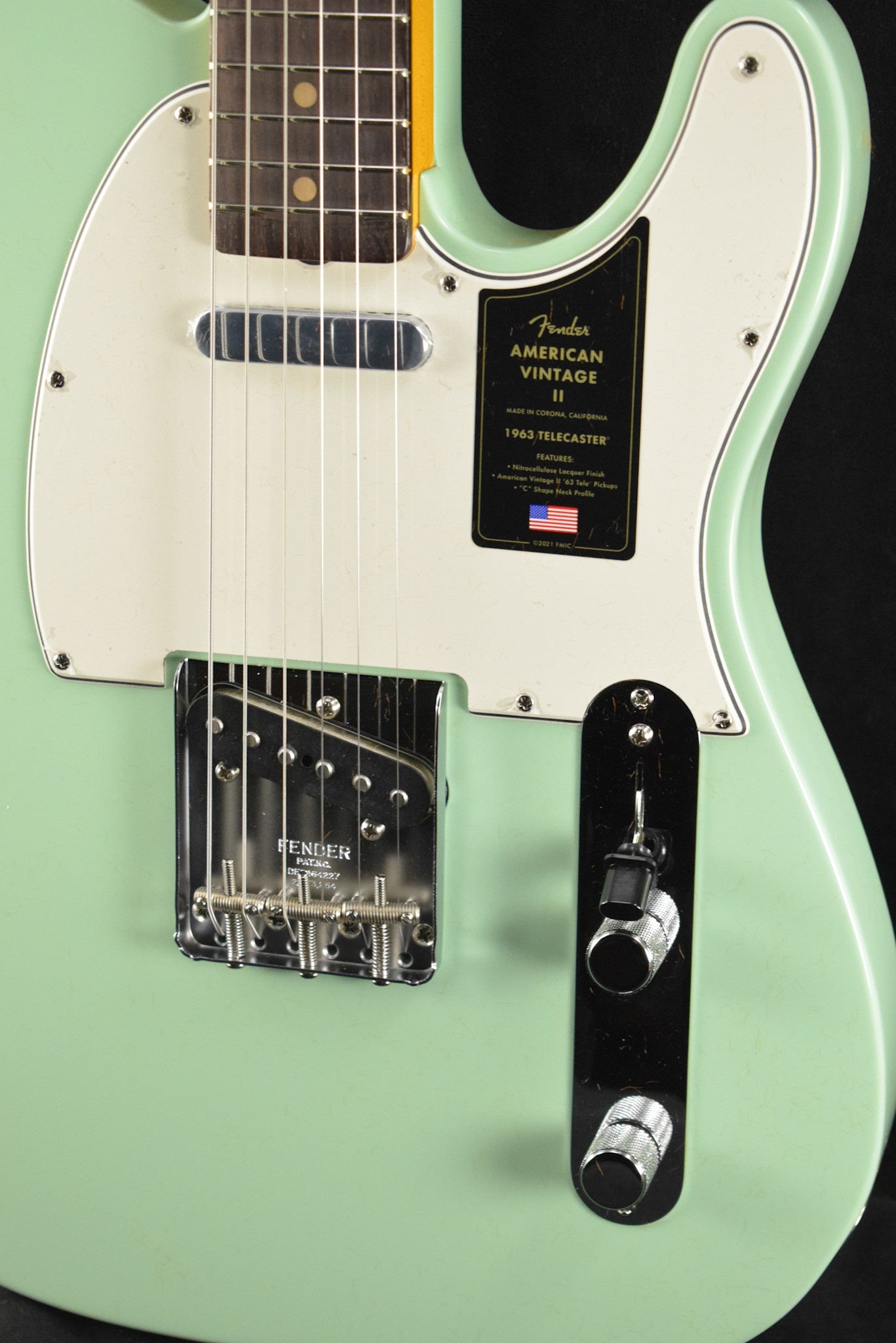 Fender American Vintage II 1963 Telecaster Surf Green Rosewood Fingerboard