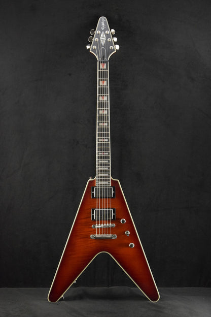 Epiphone Flying V Prophecy Aged Bengal Tiger Burst w/Gig Bag