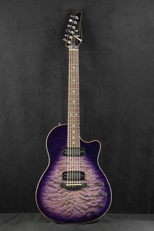 Tom Anderson Crowdster Plus 2 Abalone to T-Purple Burst with Binding