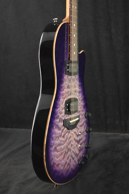 Tom Anderson Crowdster Plus 2 Abalone to T-Purple Burst with Binding
