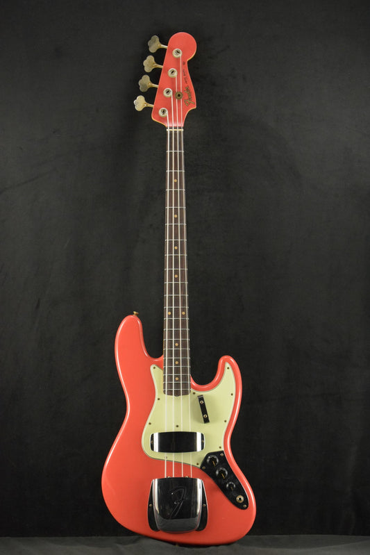 Fender Custom Shop '63 Jazz Bass Journeyman Relic - Aged Fiesta Red