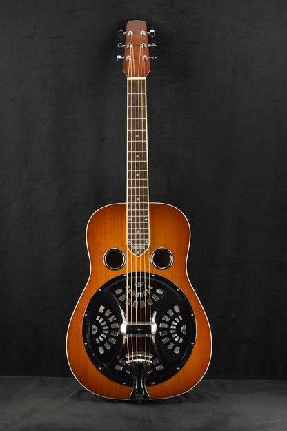 National Scheerhorn L-Body Square Neck Honduras Mahogany High Gloss Finish