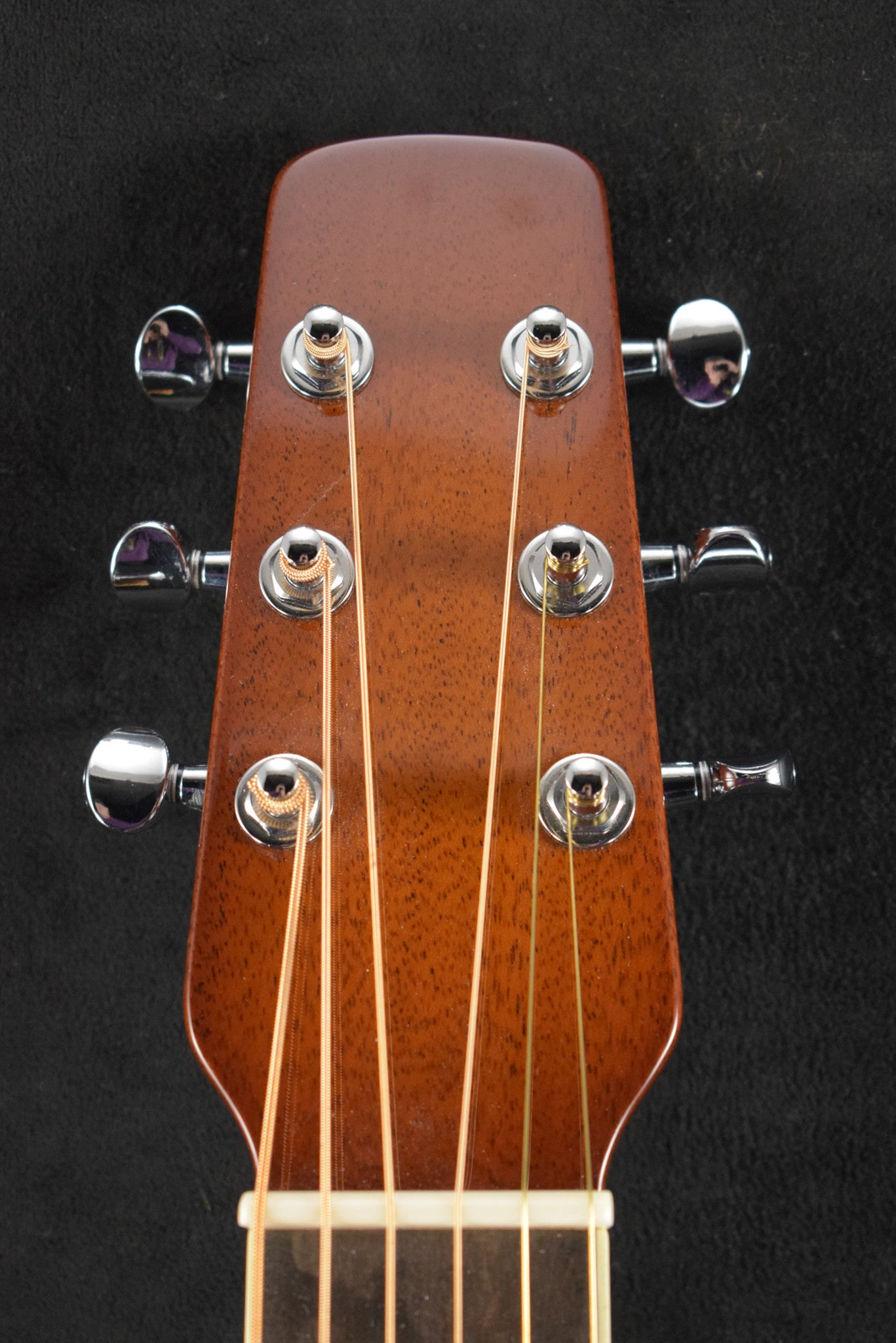 National Scheerhorn L-Body Square Neck Honduras Mahogany High Gloss Finish