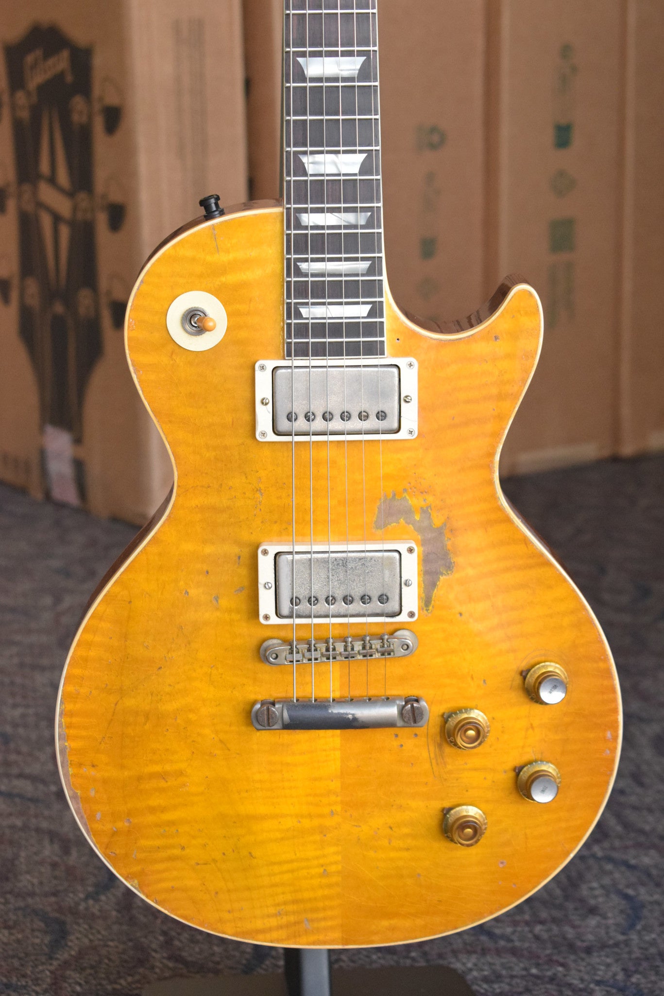 Gibson Murphy Lab Kirk Hammett "Greeny" 1959 Les Paul Standard Indian Rosewood Greeny Burst Ultra Heavy Aged