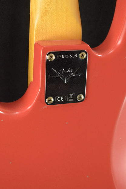 Fender Custom Shop '63 Jazz Bass Journeyman Relic - Aged Fiesta Red