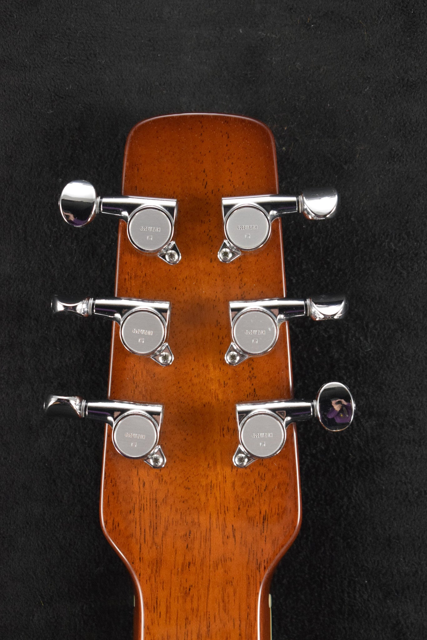 National Scheerhorn L-Body Square Neck Honduras Mahogany High Gloss Finish