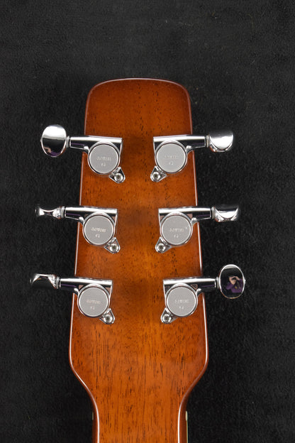 National Scheerhorn L-Body Square Neck Honduras Mahogany High Gloss Finish