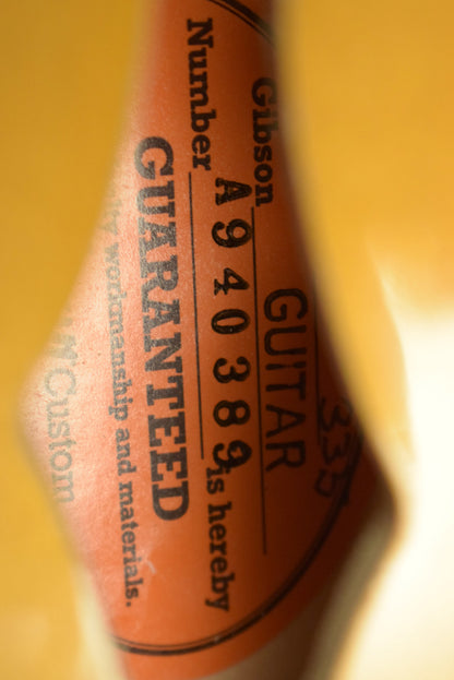 Gibson Murphy Lab 1959 ES-335 Reissue Ultra Light Aged Vintage Natural