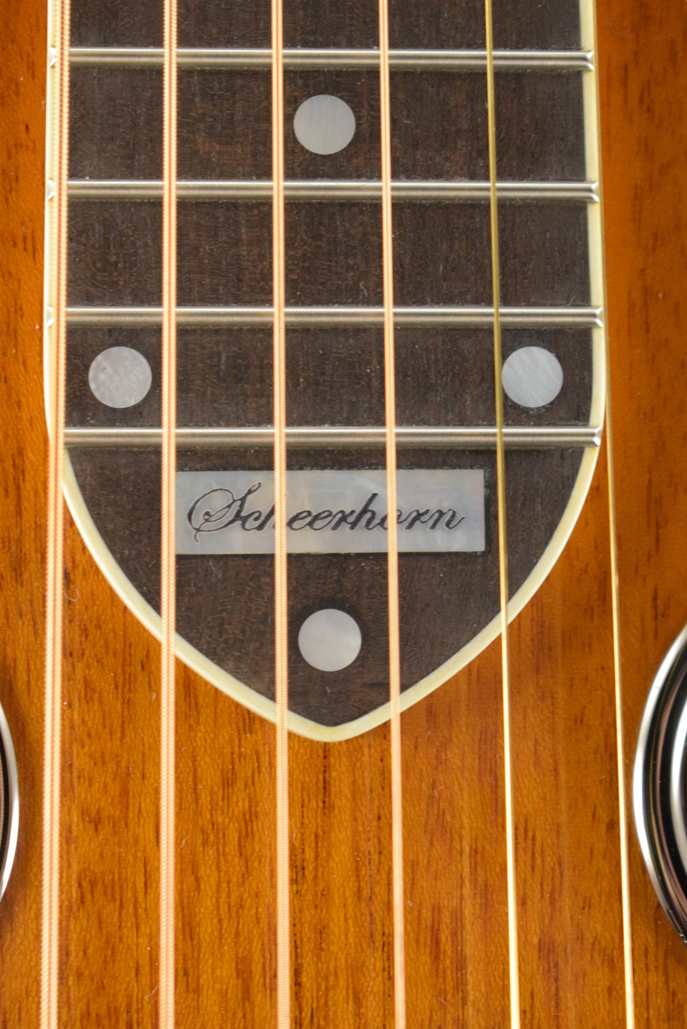 National Scheerhorn L-Body Square Neck Honduras Mahogany High Gloss Finish