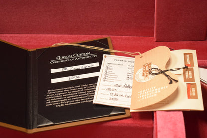 Gibson Custom Shop 1958 Korina Explorer VOS Cardinal Red Gold Hardware