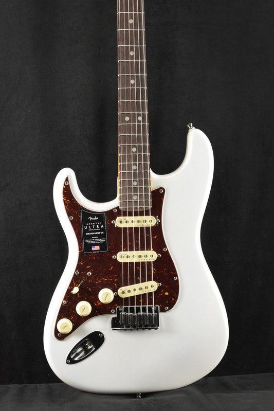 Fender American Ultra Stratocaster Left-Handed Arctic Pearl SCRATCH AND DENT