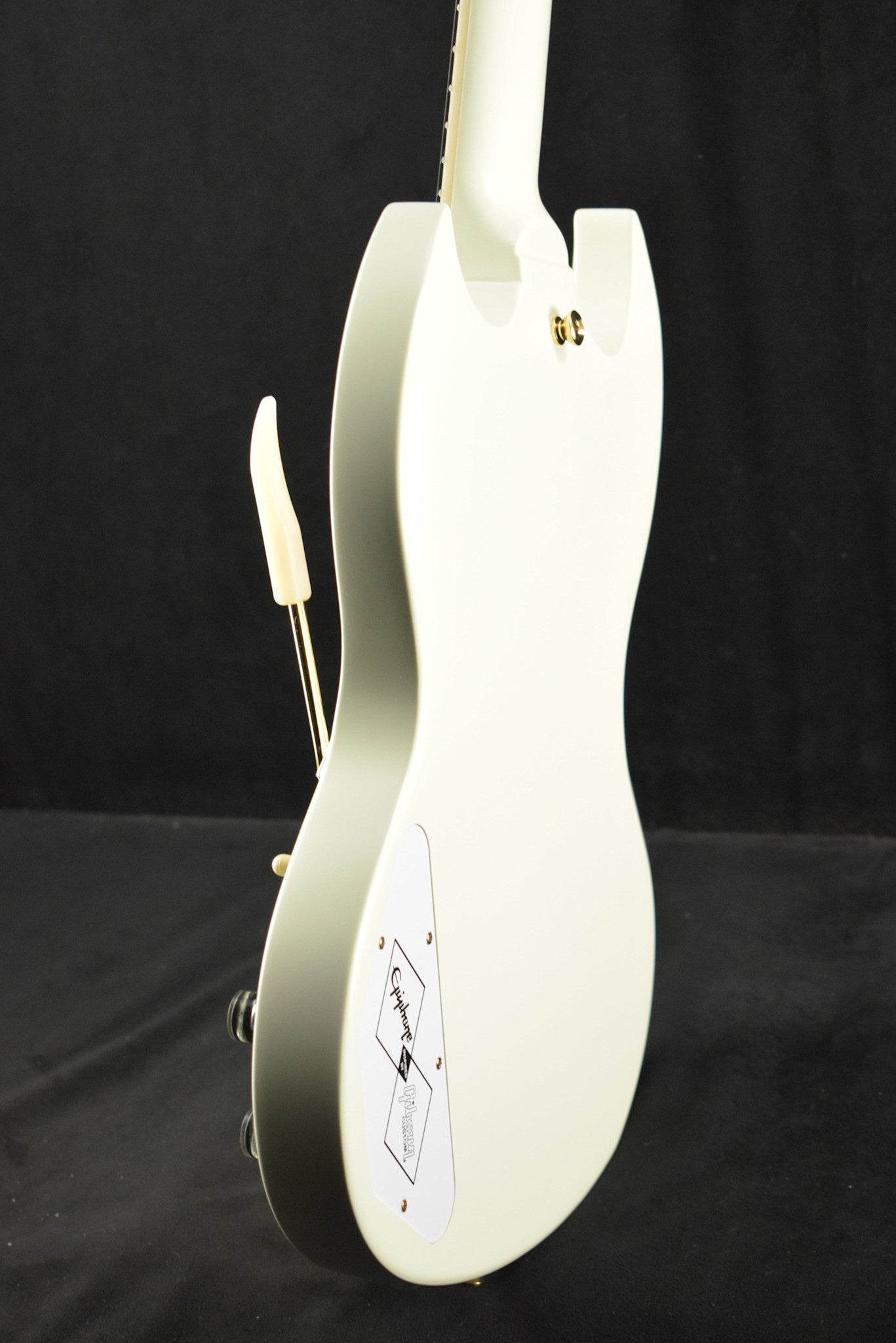 Epiphone IGC 1963 Les Paul SG Custom With Maestro Vibrola Classic White w/ Hard Case