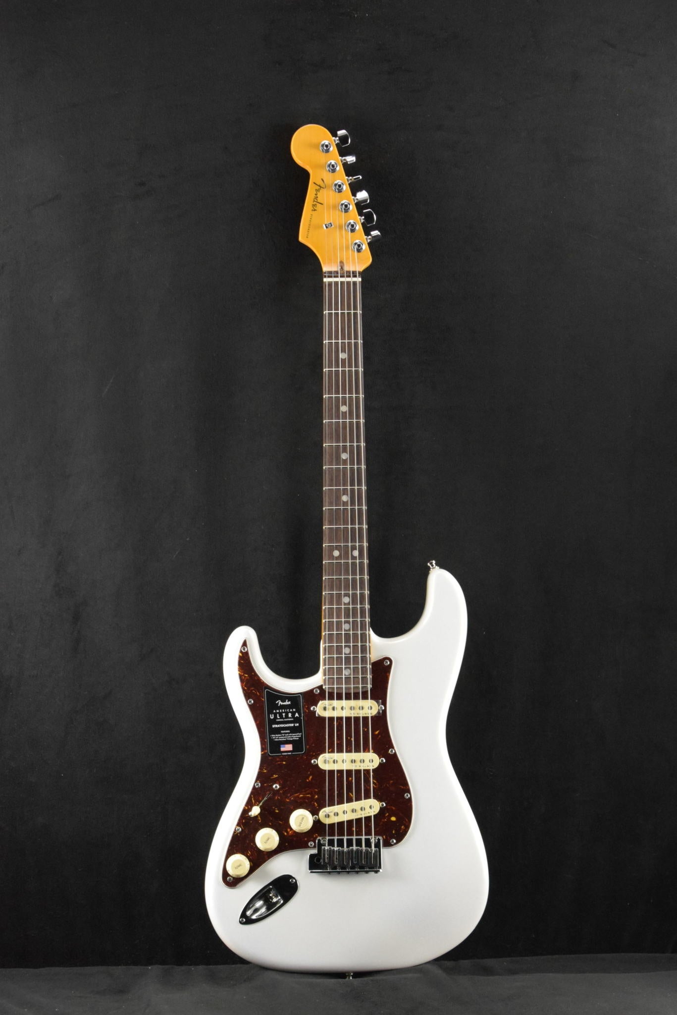 Fender American Ultra Stratocaster Left-Handed Arctic Pearl SCRATCH AND DENT