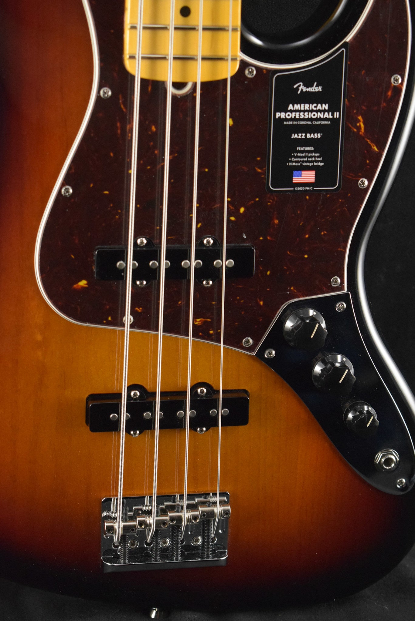 Fender American Professional II Jazz Bass 3-Color Sunburst Maple Fingerboard