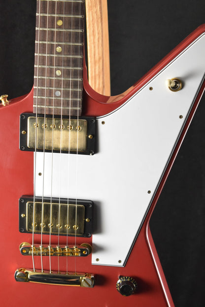 Gibson Custom Shop 1958 Korina Explorer VOS Cardinal Red Gold Hardware