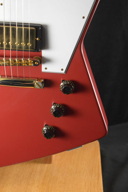 Gibson Custom Shop 1958 Korina Explorer VOS Cardinal Red Gold Hardware