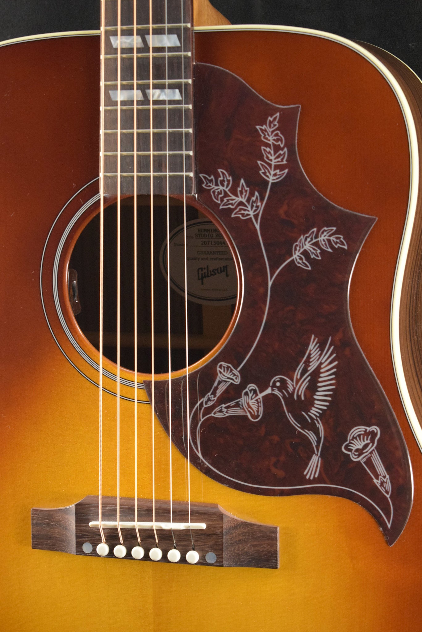 Gibson Hummingbird Studio Rosewood Satin Rosewood Burst
