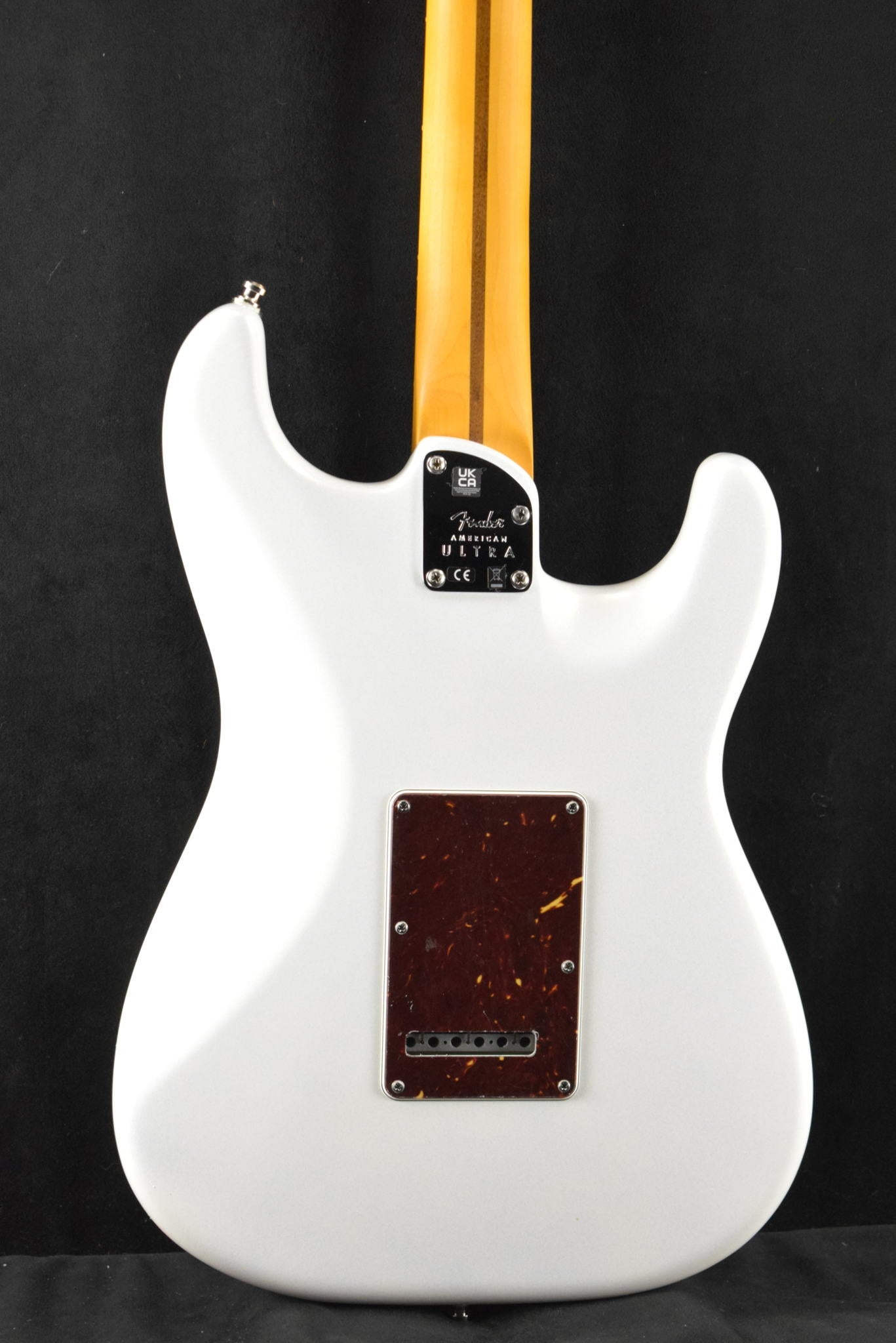 Fender American Ultra Stratocaster Left-Handed Arctic Pearl SCRATCH AND DENT